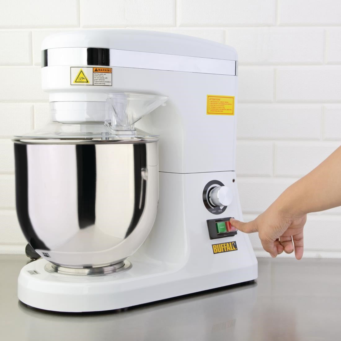 Buffalo 7Ltr White Planetary Mixer - DB266  Buffalo   