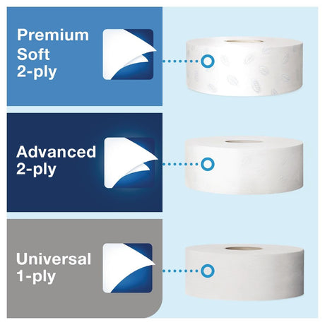 Tork Jumbo Toilet Roll Dispenser White - DB464  Tork   