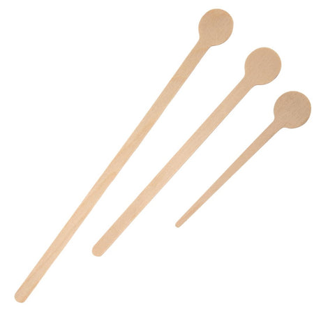 Fiesta Compostable Wooden Cocktail Stirrers 200mm (Pack of 100) - DB494  Fiesta   