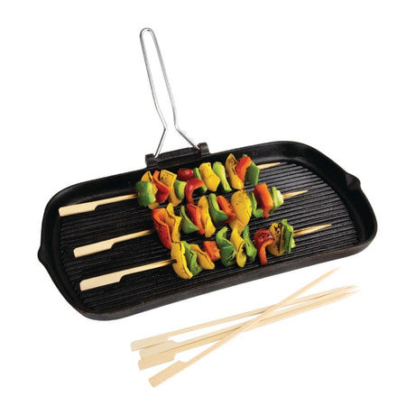 Fiesta Compostable Bamboo Paddle Skewers 210mm (Pack of 100) - DB497  Fiesta   