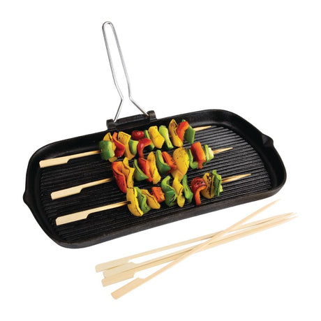 Fiesta Compostable Bamboo Paddle Skewers 240mm (Pack of 100) - DB498  Fiesta   