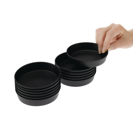 Matfer Bourgeat Exoglass Quiche Moulds 100mm (Pack of 12) - DB509  Matfer Bourgeat   