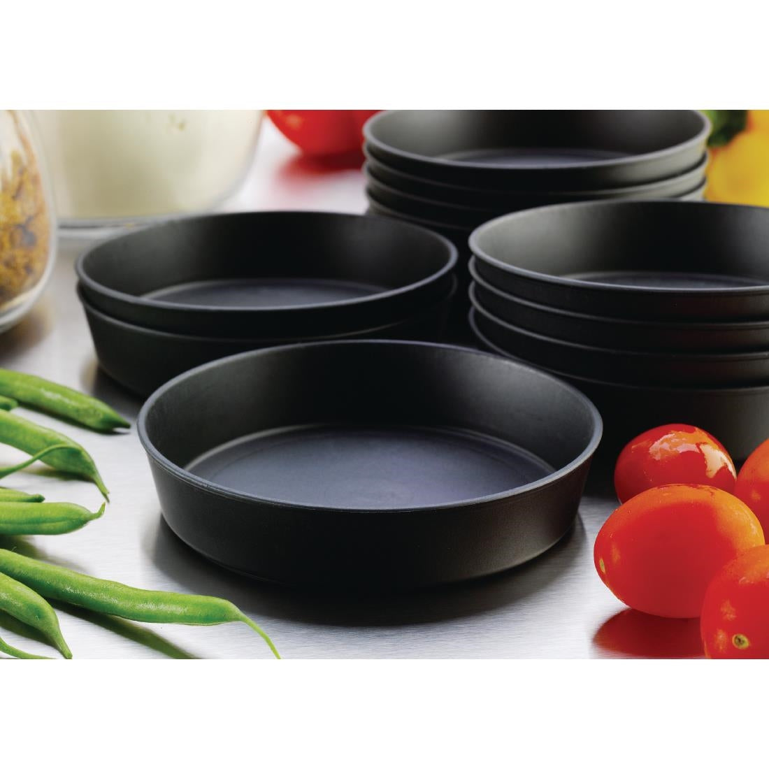 Matfer Bourgeat Exoglass Quiche Moulds 100mm (Pack of 12) - DB509  Matfer Bourgeat   