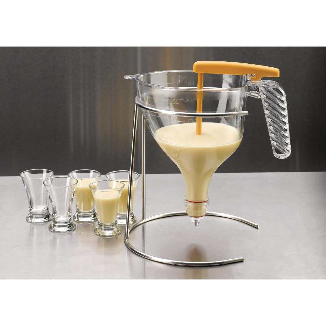 Matfer Bourgeat Piston Funnel with Stand 1.5Ltr - DB550  Matfer Bourgeat   