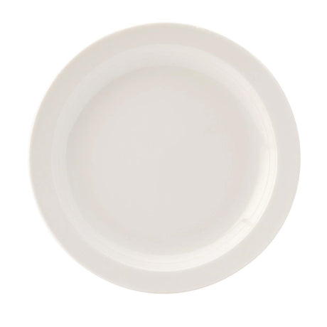 Utopia Pure White Narrow Rim Plates 167mm (Pack of 36) - DB610 Plates Utopia