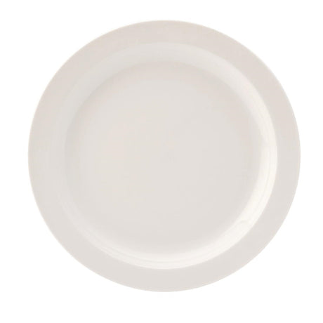 Utopia Pure White Narrow Rim Plates 230mm (Pack of 24) - DB611 Plates Utopia