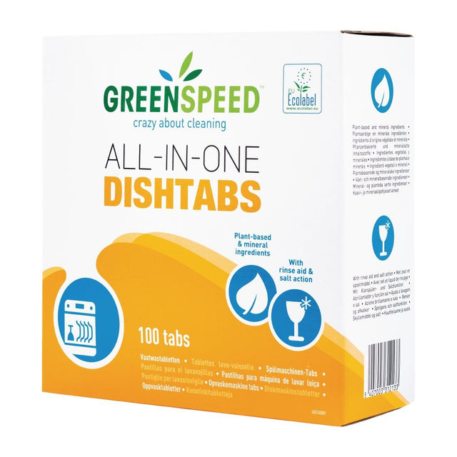 Greenspeed All-in-One Dishwasher Tablets (Pack of 100) - CX178  Greenspeed   