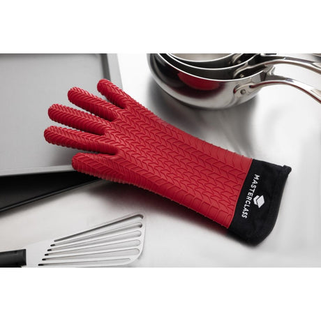 MasterClass Seamless Silicone Oven Glove with Cotton Sleeve - DB879  Kitchen Craft   