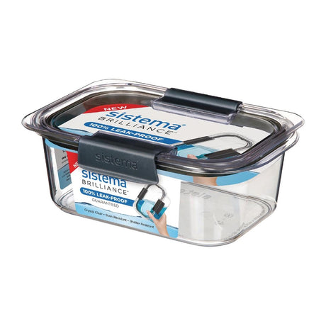 Sistema Brilliance Rectangular Storage Container 0.92Ltr - DB891  Sistema   
