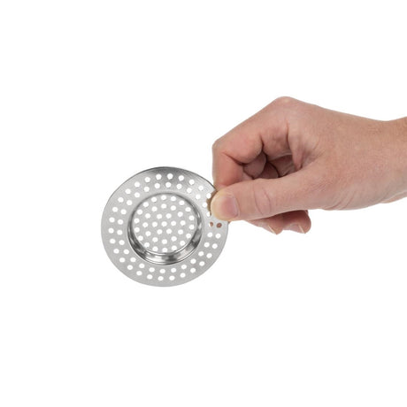 KitchenCraft Stainless Steel Large Hole Sink Strainer 75mm - DB902  Kitchen Craft   