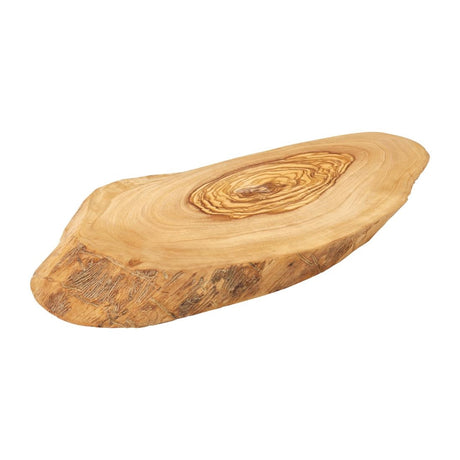 Utopia Rustic Olive Wood Platters 250mm (Pack of 6) - DC118  Utopia   