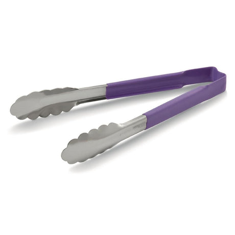 Vollrath Purple Utility Grip Kool Touch Tong 12" - DC256  Vollrath   