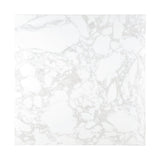 Bolero Square Marble Effect Tabletop White 600mm - DC301 Stone Effect Table Tops Bolero   