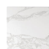 Bolero Square Marble Effect Tabletop White 600mm - DC301 Stone Effect Table Tops Bolero   