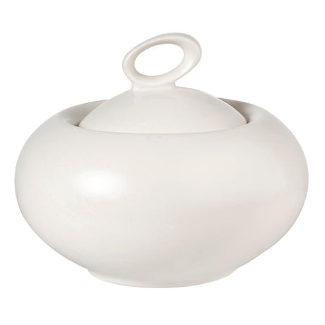 Churchill Alchemy Sequel White Sugar Bowl With Lid 200ml 7oz (Pack of 6) - DC375 Bowls Churchill