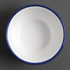 Olympia Enamel Pudding Bowls 155mm (Pack of 6) - DC389 Bowls Olympia