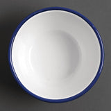 Olympia Enamel Pudding Bowls 155mm (Pack of 6) - DC389 Bowls Olympia