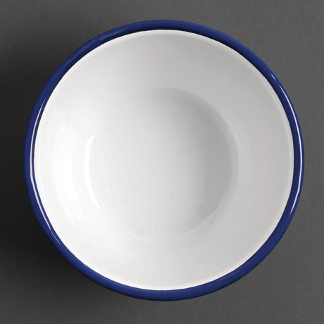 Olympia Enamel Pudding Bowls 155mm (Pack of 6) - DC389 Bowls Olympia