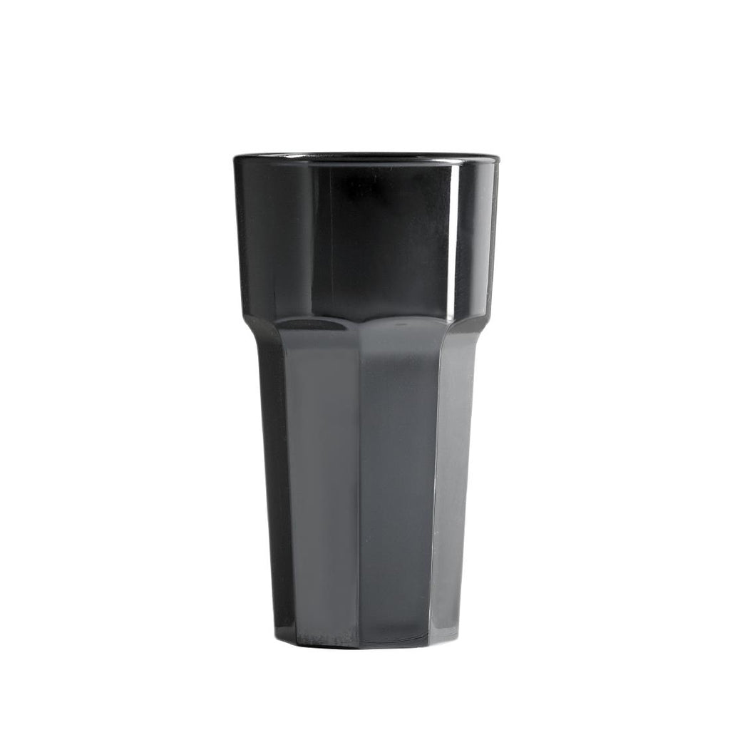 BBP Polycarbonate Tumbler 341ml Black (Pack of 36) - DC411 Plastic Drinkware BBP   