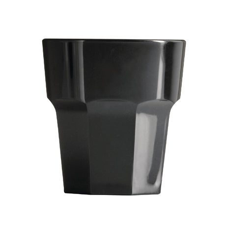 BBP Polycarbonate Rocks Tumbler 256ml Black (Pack of 36) - DC413 Plastic Drinkware BBP   