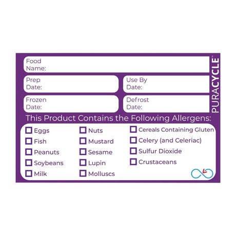 Puracycle Reusable Purple Allergen Labels (Pack of 20) - DC458  PuraCycle   