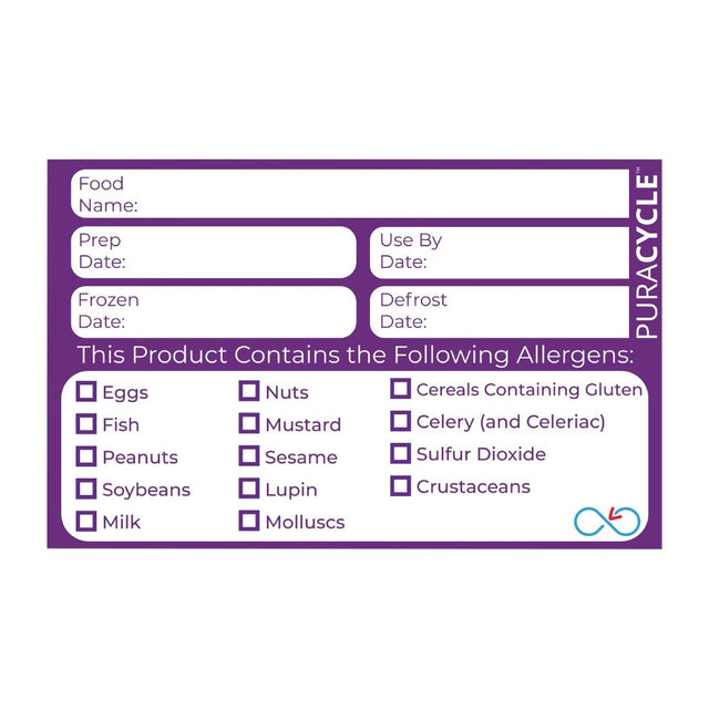 Puracycle Reusable Purple Allergen Labels (Pack of 20) - DC458  PuraCycle   