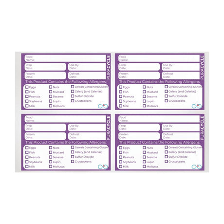 Puracycle Reusable Purple Allergen Labels (Pack of 20) - DC458  PuraCycle   