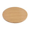 Bolero Pre-drilled Round Table Top Natural Ash Veneer 600mm - DC469 Wood Effect Table Tops Bolero   