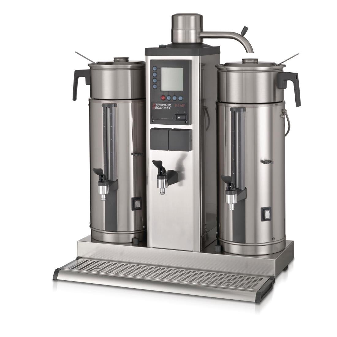 Bravilor B5 HW Bulk Coffee Brewer with 2x5Ltr Coffee Urns and Hot Water Tap Three Phase - DC687-3P  Bravilor Bonamat   