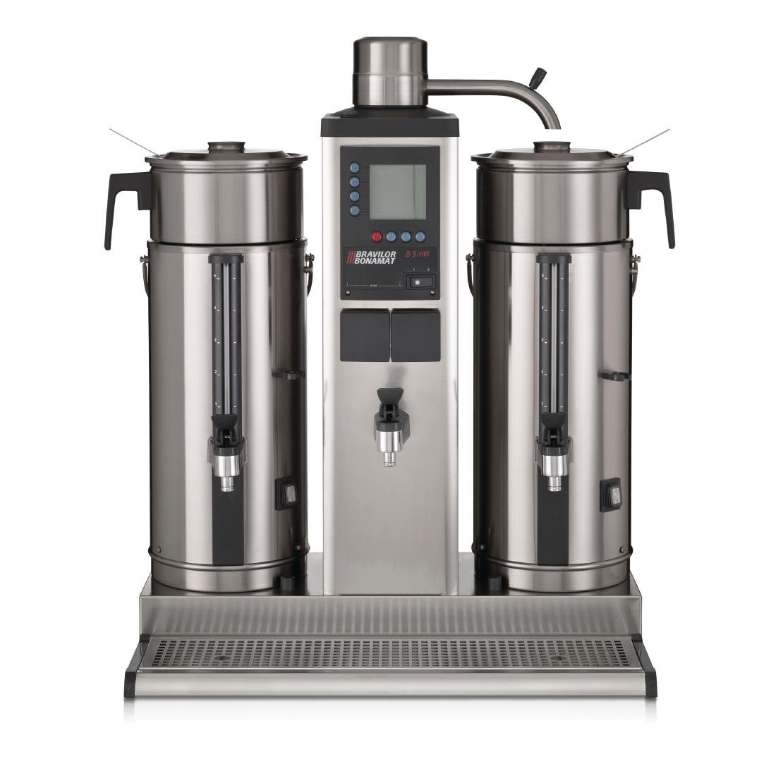 Bravilor B5 HW Bulk Coffee Brewer with 2x5Ltr Coffee Urns and Hot Water Tap Three Phase - DC687-3P  Bravilor Bonamat   