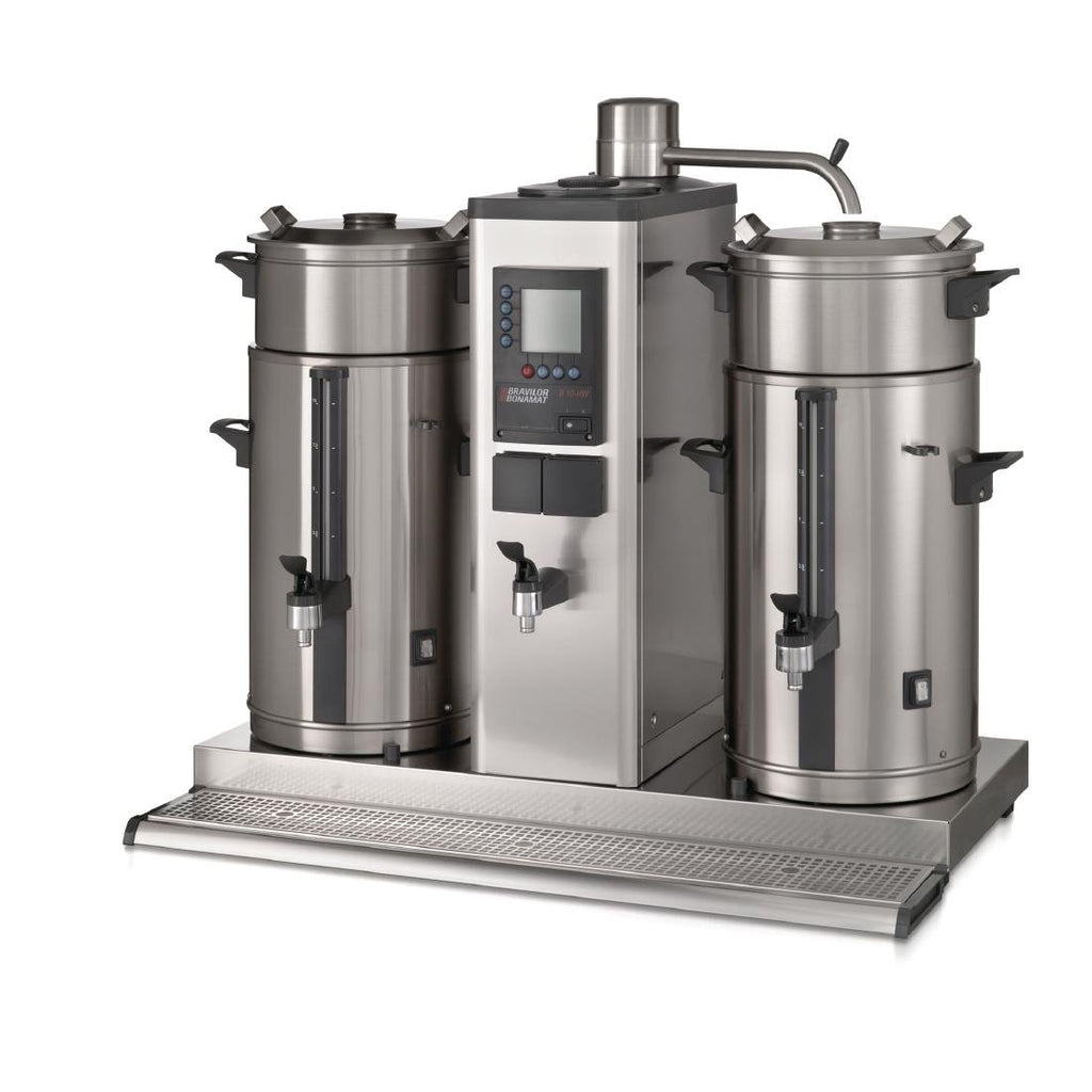 Bravilor B10 HW Bulk Coffee Brewer with 2x10Ltr Coffee Urns and Hot Water Tap 3 Phase - DC690-3P  Bravilor Bonamat   