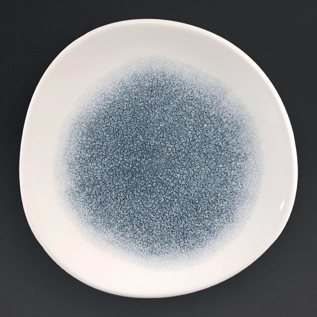 Churchill Studio Prints Raku Round Trace Plates Topaz Blue 210mm (Pack of 12) - DC732 Plates Churchill