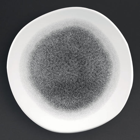 Churchill Studio Prints Raku Round Trace Plates Quartz Black 264mm (Pack of 12) - DC735 Plates Churchill