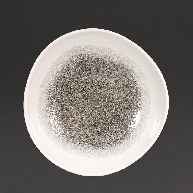 Churchill Studio Prints Raku Trace Round Bowl Quartz Black 253mm (Pack of 12) - DC737 Bowls Churchill