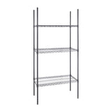 Nisbets Essentials 3 Tier Coated Shelving Unit 1820 x 915 x 457mm - DC819  Nisbets Essentials   