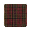Bolero Dale High Stool Claret Tartan (Single) - DC825 Faux Leather Bar Stools Bolero   