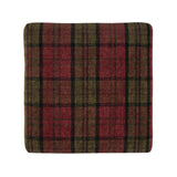 Bolero Dale High Stool Claret Tartan (Single) - DC825 Faux Leather Bar Stools Bolero   