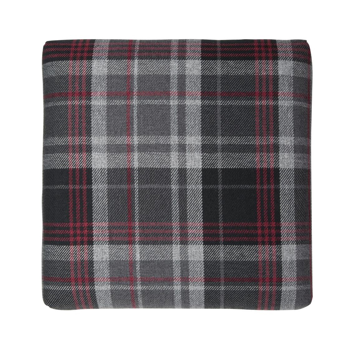 Bolero Austin High Stool Grey Tartan (Single) - DC827 Faux Leather Bar Stools Bolero   