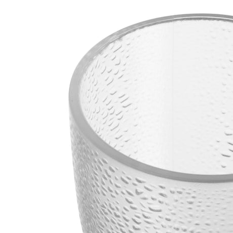 Olympia Kristallon Polycarbonate Tumbler Pebbled Clear 275ml (Pack of 6) - DC928 Plastic Drinkware Olympia   