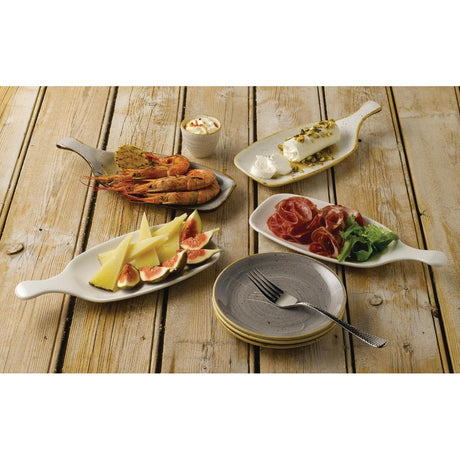 Churchill Stonecast Handled Paddles Peppercorn Grey 284mm (Pack of 6) - DC944 Churchill Super Vitrified Churchill   