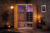 Kove 3-4 Person Infrared Corner Sauna Cabin – Hemlock Wood, Glass Front, Bluetooth & Full Spectrum Heating | KOVE-INFC Indoor Infrared Saunas Kove Designs