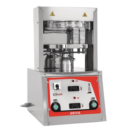 Zanolli Heated Pizza Press Devil 33 - DE220 Pizza Press Zanolli