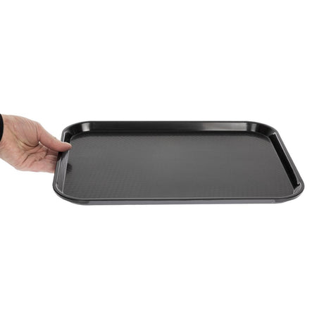 Cambro Polypropylene Fast Food Tray Black 410mm - DE312  Cambro   