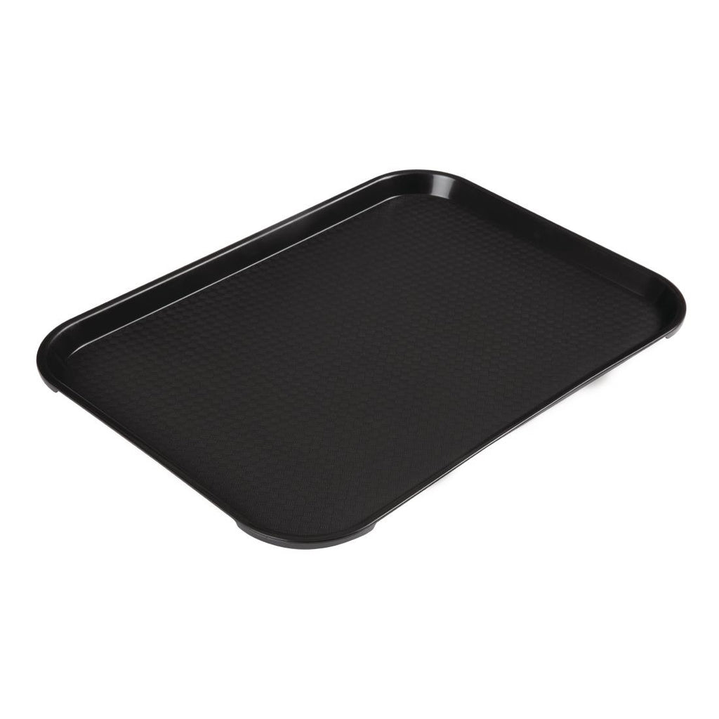 Cambro Polypropylene Fast Food Tray Black 410mm - DE312  Cambro   