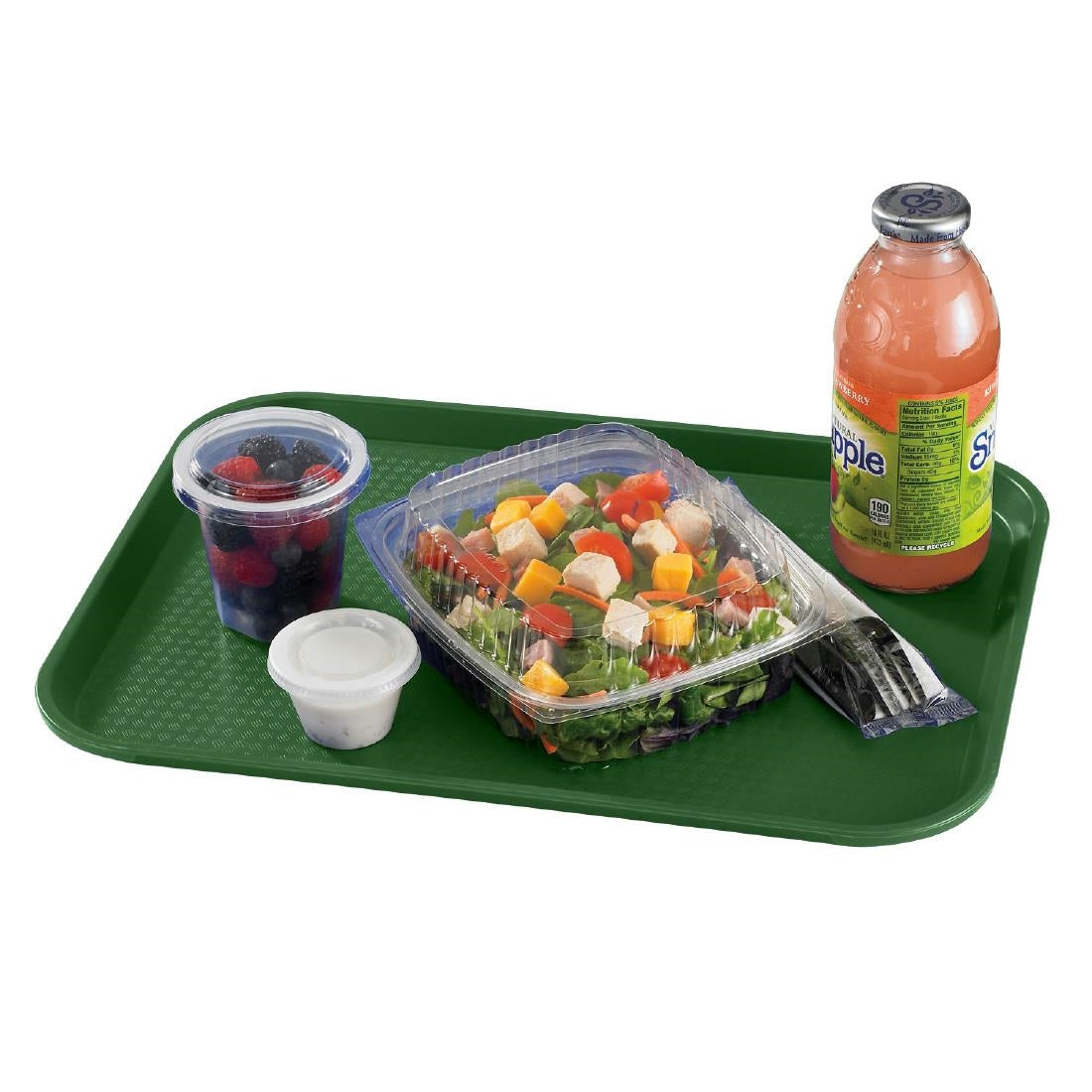 Cambro Polypropylene Fast Food Tray Green 410mm - DE313  Cambro   