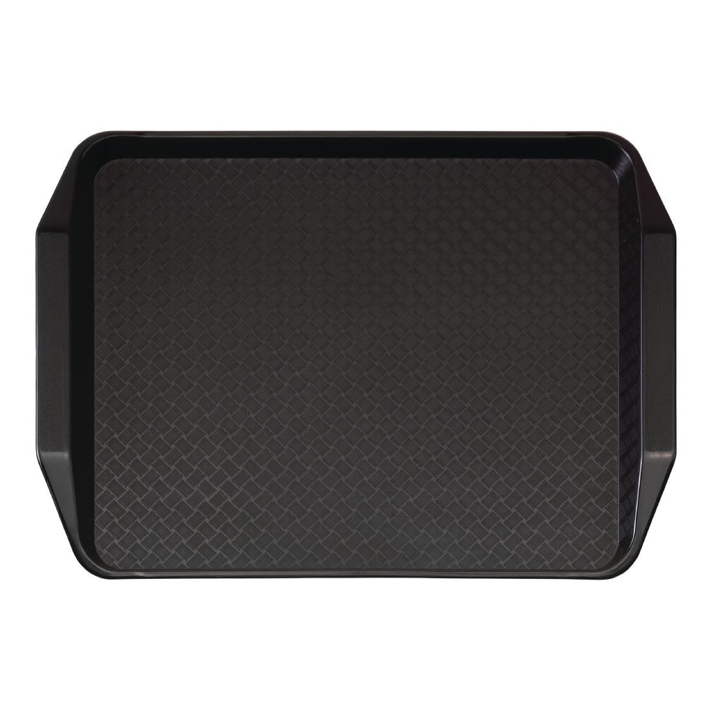 Cambro Polypropylene Handled Fast Food Tray Black 430mm - DE314  Cambro   