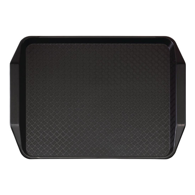 Cambro Polypropylene Handled Fast Food Tray Black 430mm - DE314  Cambro   
