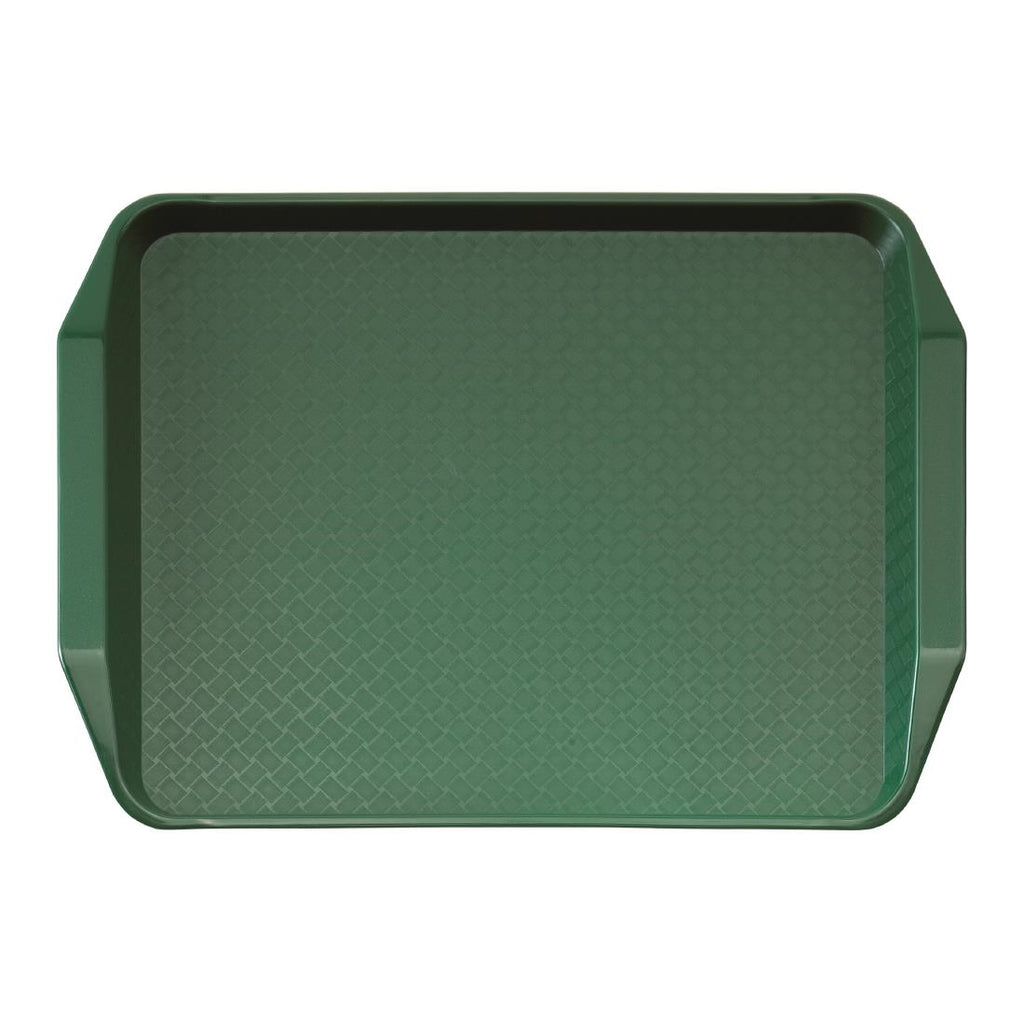 Cambro Polypropylene Handled Fast Food Tray Green 430mm - DE316  Cambro   