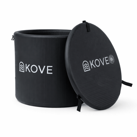 KOVE Core Ice Bath – Compact Upright Cold Plunge (Chiller Compatible) Black Ice Baths & Cold Plunges Kove Designs