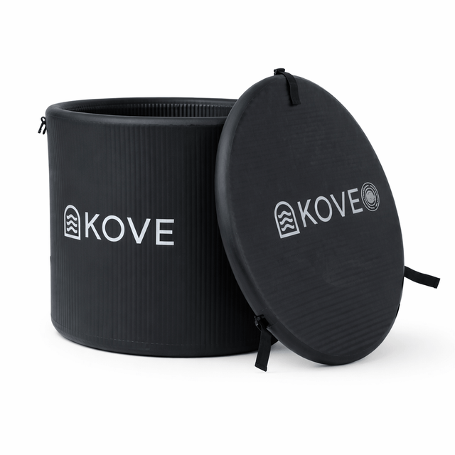 KOVE Core Ice Bath – Compact Upright Cold Plunge (Chiller Compatible) Black Ice Baths & Cold Plunges Kove Designs